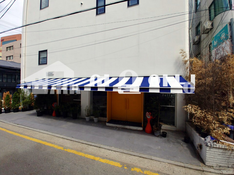 강남 압구정 접이식어닝 천갈이시공