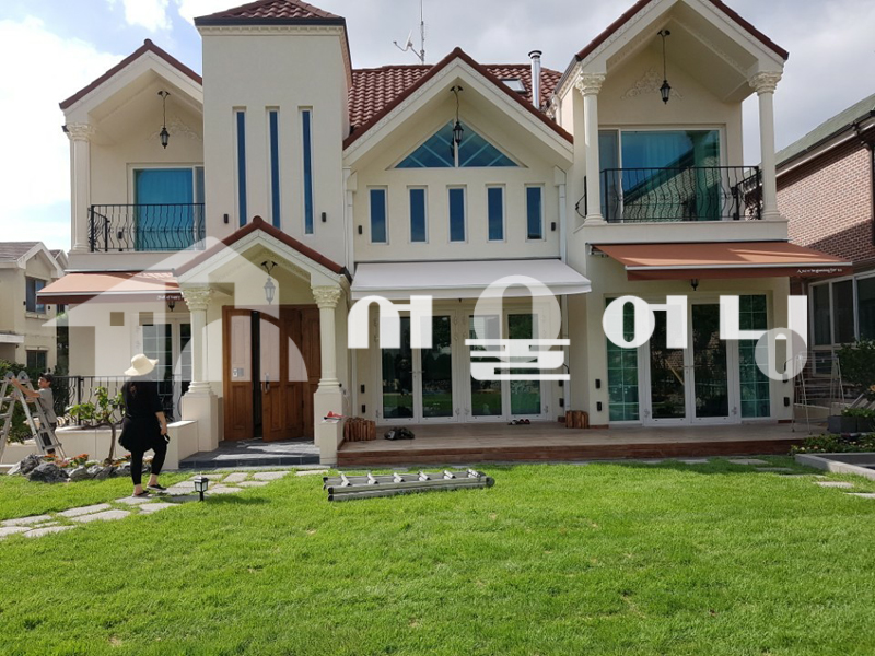 일산 전원주택 접이식어닝 시공