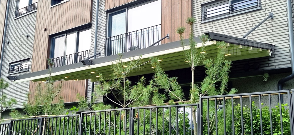 양주 옥정 힐스테이트 파티오포레 켄틸레버형 루프어닝 시공