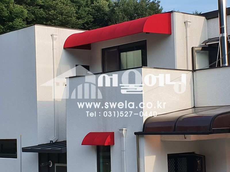 충북진천 고정어닝 시공